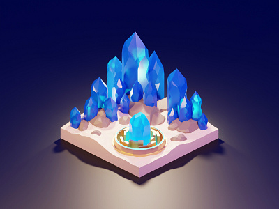 The crystal location