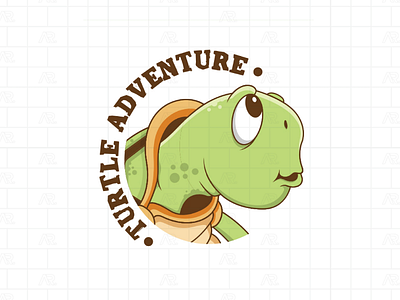 Head Turtle turtle illustration logos mascot