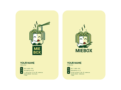 NAME CARD by MIEBOX namecard logo menu design