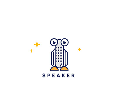 Speaker Logo Illustration