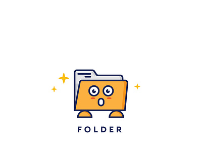 Folder Icon Design icon logo illustration design illustration logo logo brand cartoon illustration logo icon illustration design