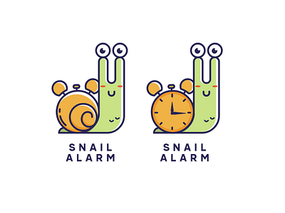 Snail Alarm Logo logo logodesign mascot icon