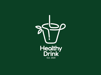 "Healthy Drink" Logo Design Concept branding design illustration logo logo brand cartoon illustration logo brand icon illustration logo design macot brand logo design mascot brand logobusiness logodesign