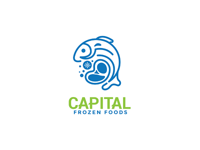 Frozen Food Logo Design design illustration logo logo brand business design logo illustration logomaker logobusiness logodesign logomaker logotype