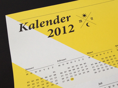 Calendar 2012, Leap Year calendar information design leap year mailing