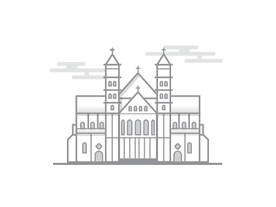 Basilica church illustration maastricht