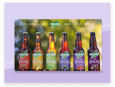 Living Vitalitea big image branding colorful colors design drink homepage kombucha product product design