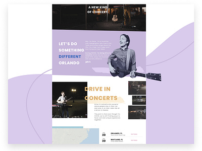 Musician Activist Landing Page