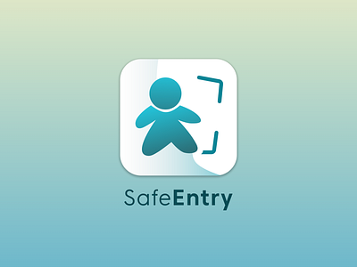 Daily UI Day 5: App Icon Redesign for SafeEntry app daily ui dailyui dailyui 005 dailyuichallenge design icon illustration logo ui ux vector