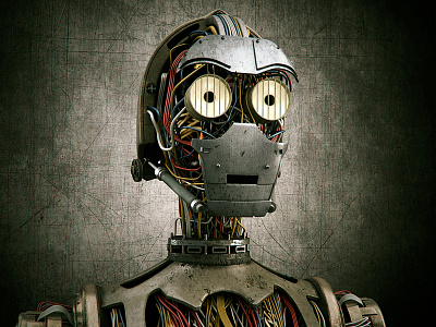 C3po 3d c3po cgi cinema4d render sci fi star wars