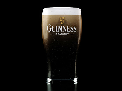 Guinness 3d advertising beer bottle cgi cinema4d render