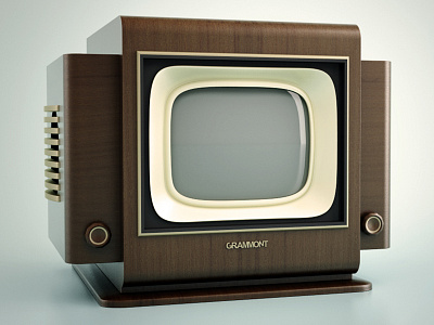 Grammont TV 3d cgi cinema4d grammont render tv vintage