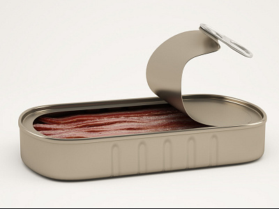 Anchovies Can 3d anchovies can cgi cinema4d render