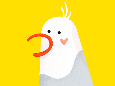 Avatar avatar illustration portrait seagull yellow