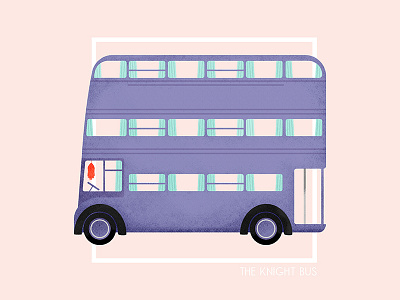 The Knight Bus harry potter illustration knightbus potterhead