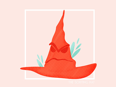 13. The Sorting Hat challenge harry potter illustration potterhead