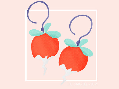 15. Luna's Dirigible Plum Earrings challenge harry potter illustration potterhead