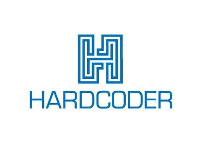 Hardcoder coding design logo tech