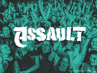 Assault Club Night Branding alternative branding design logo metal poster rock