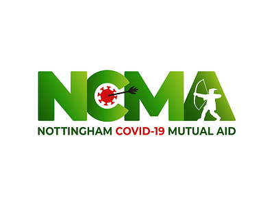 NCMA Logo branding coronavirus covid 19 illustrator logo vector