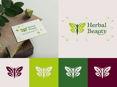 Beauty brand Visual identity beautiful beauty logo beauty pallet beauty typography branding design graphic design hrbal logo logo logo inspiration natural logo organic logo