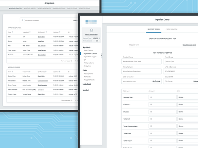 Food Nutrition Database UI