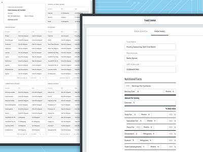 Food Nutrition Database UI