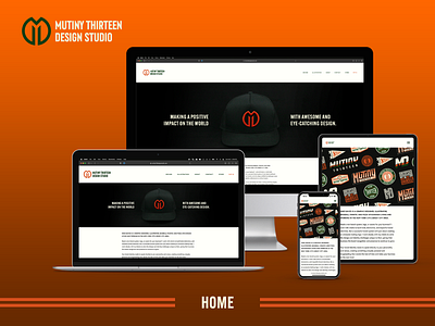 Mutiny Thirteen Design Studio — Responsive Web Banners branding design desktop mockup digital design icon logo monogram photography responsive design typography ui ux ux design vector web mockup