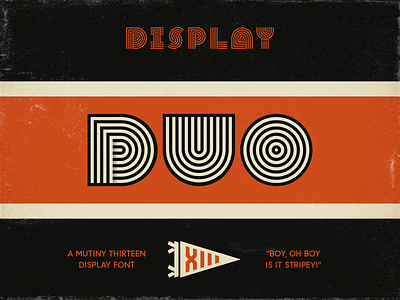 DUO — Typeface 36 days of type branding design display font font design logotype retro type design typeface typeface design typography