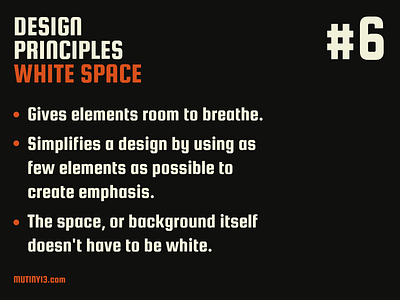 white space design principle