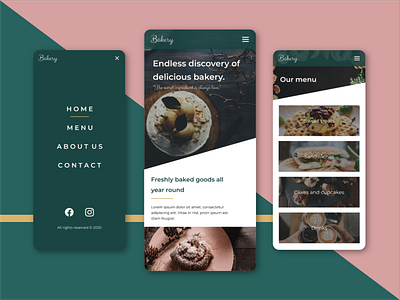 Fictional Bakery Design (Mobile)