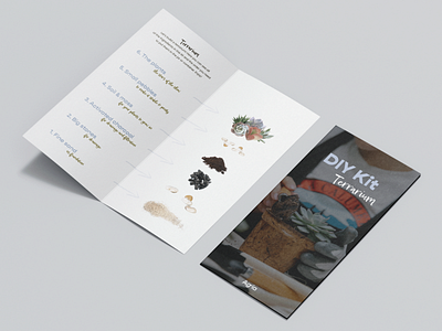 Agria Terrariums and DIY Kits branding brochure design flyer graphic design logo minimal pamphlet typography vector