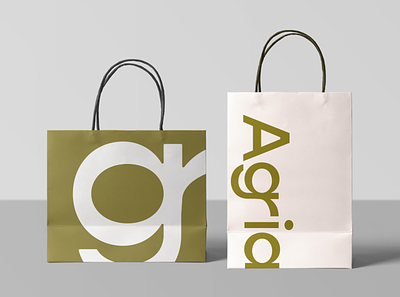 Agria Terrariums and DIY Kits bags branding design graphic design logo minimal mockup plants vector