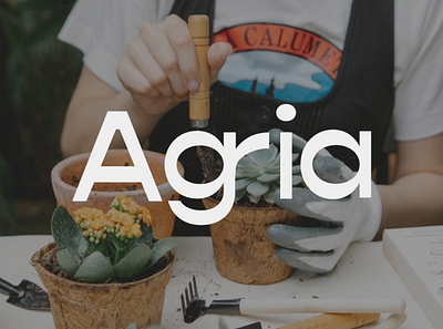 Agria Terrariums branding design graphic design illustration logo minimal typography vector