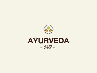 AYURVEDA | care center adobe illustrator branding creative design design logo logo mark symbol logodesign minimal شعار لوجو