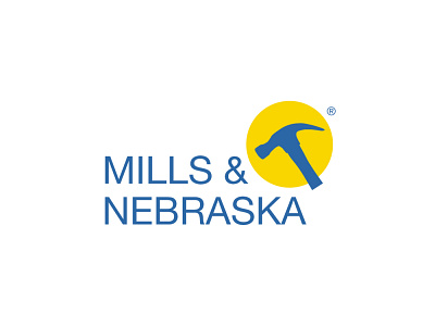 Mills & Nebraska | construction logo branding construction construction logo hammer logo logodesign شعار لوجو لوقو مقاول