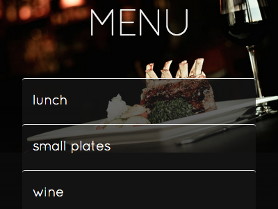 2Chez Restaurant Website menu mobile restaurant website