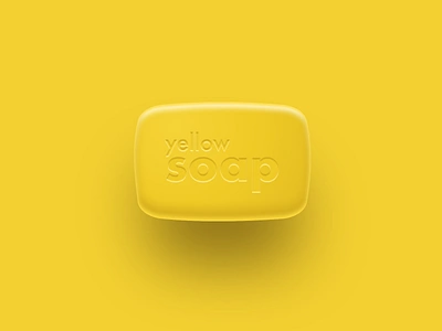 Yello, soap! illustration monocolor soap typography vector yellow