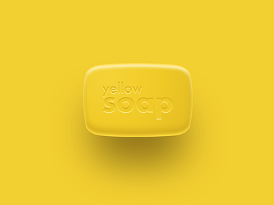 Yello, soap! illustration monocolor soap typography vector yellow