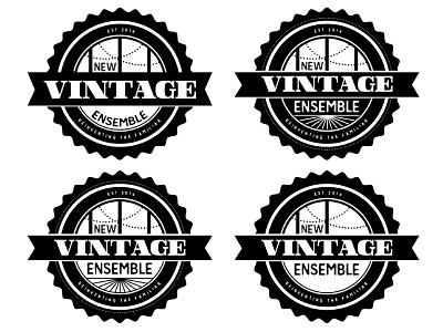 New Vintage Ensemble Logo branding logo design