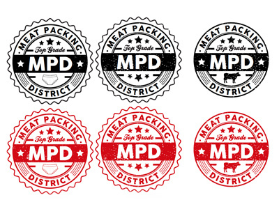 Meat Packing District branding logo design