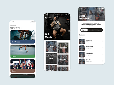 Workout UI Design [Mobile] design mobile ui ux workout