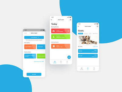 Goal App app design goal goals ui ux