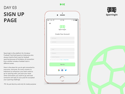 Day 3 - Sign Up Page 10ddc app app design design flat graphic design interactive design ui ui design user interface