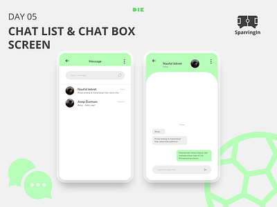 Day 05 - Chat Screen 10ddc app app design design flat design graphic design interactive design mobile app mobile ui ui ui ux ui design user interface vector