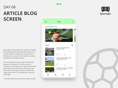 Day 6 - Blog Page 10ddc app app design blog challenge design flat flat design graphic design interactive design mobile app ui ui ux ui challenge user interface