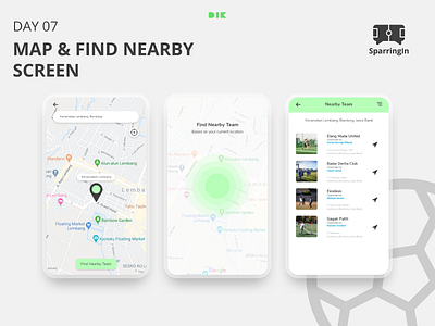 Day 7 - Map Screen 10ddc app app design clean clean design design find nearby flat flatdesign graphic design interactive design map map screen mobile app prototype ui ui ux ui design ui mobile user interface