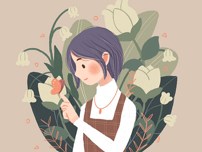 Flower girl flower girl illustration