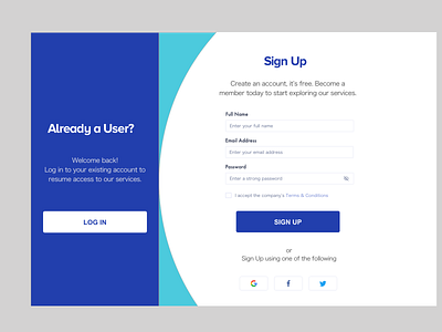 Sign Up Page UI