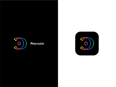 ProCreate App Icon appicon ios app monogram procreate